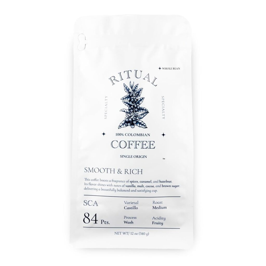 Ritual Smooth & Rich whole bean coffee, 12 oz bag